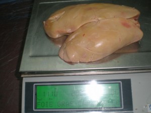 Un foie gras de canard de 1.110kg